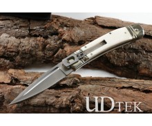 ACK Black monster animal bone handle pocket knife UD4051881